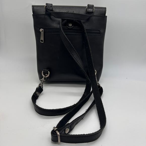 Patricia Nash Vatoni Mini Backpack Black Leather Purse Small Western Bag